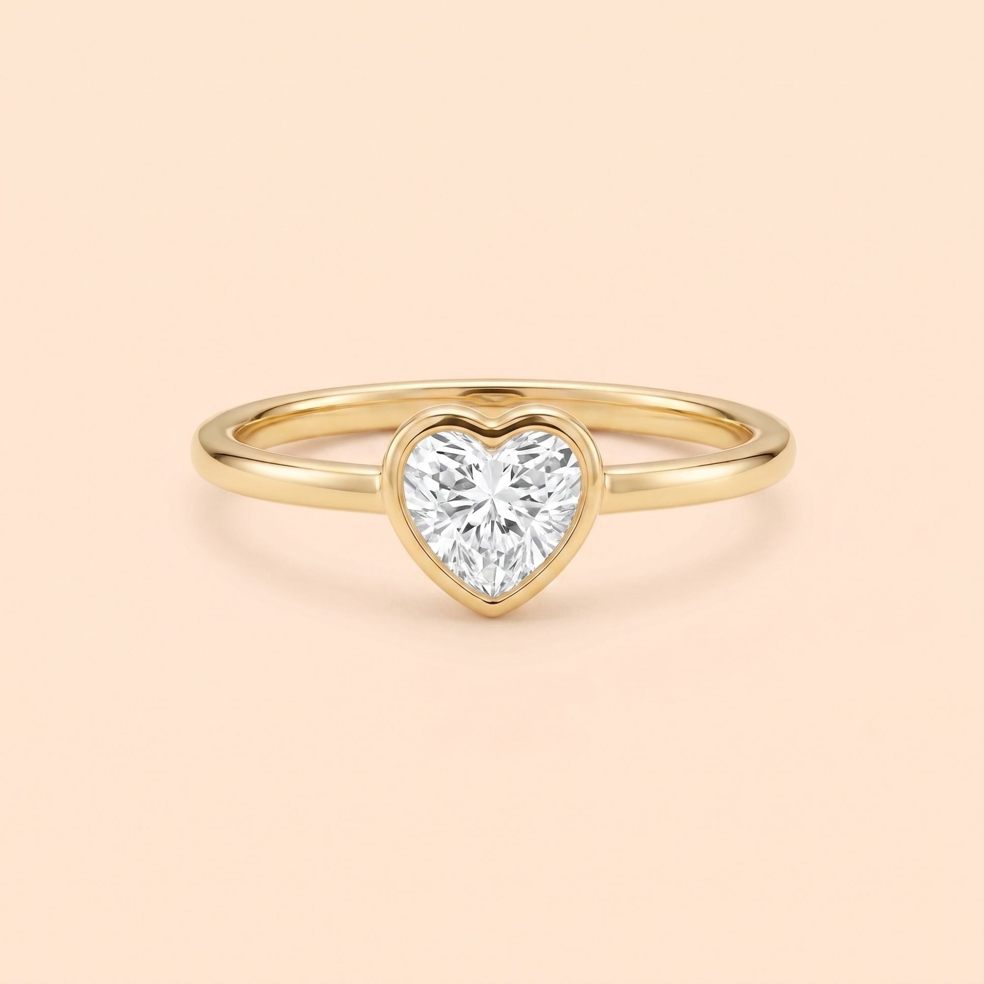 Minimalist Heart Promise Ring