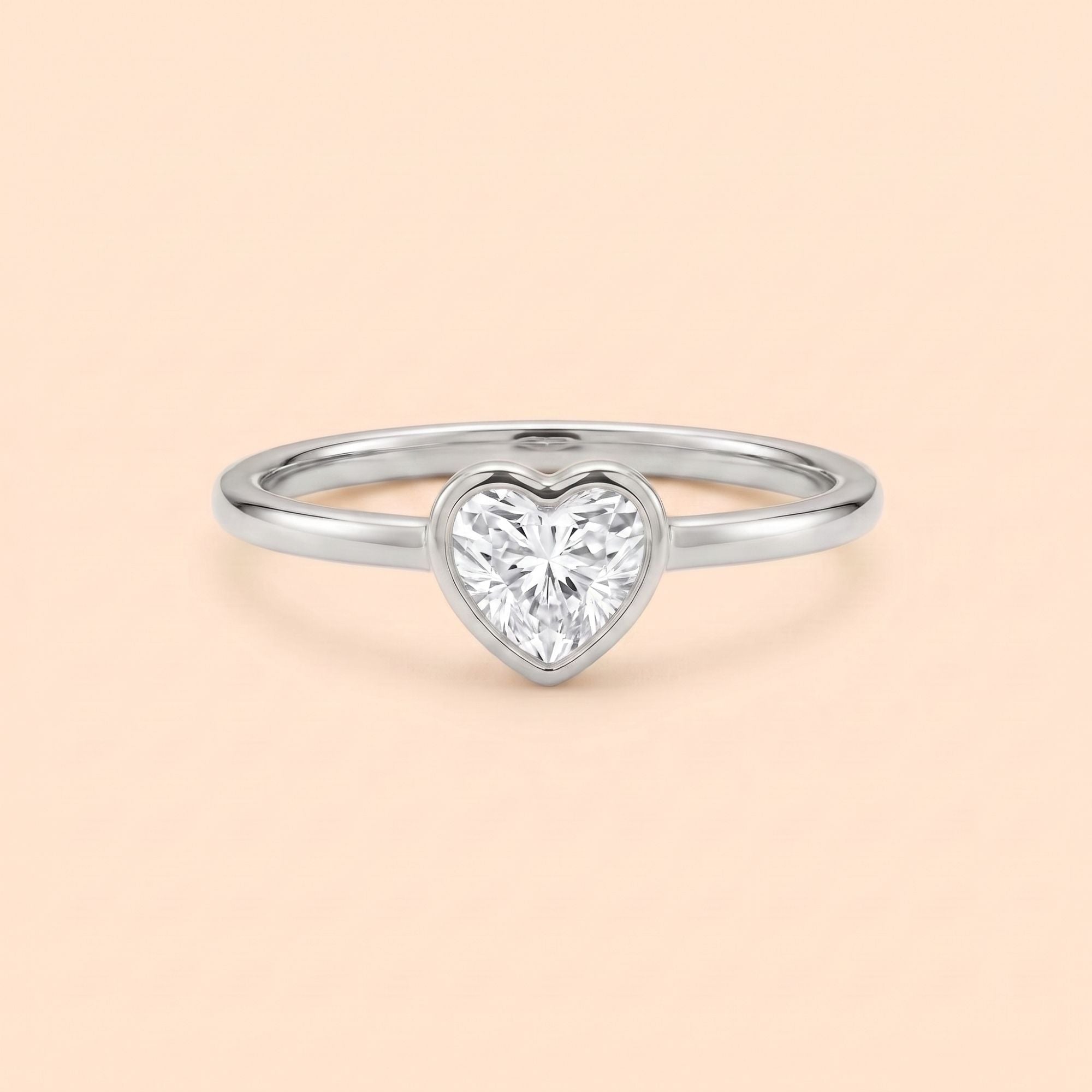 Minimalist Heart Promise Ring