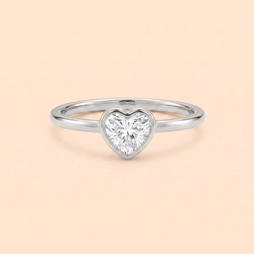 Minimalist Heart Promise Ring