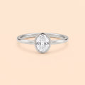 Minimalist Oval Promise Ring