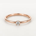 Minimalist Promise Ring Rose Gold