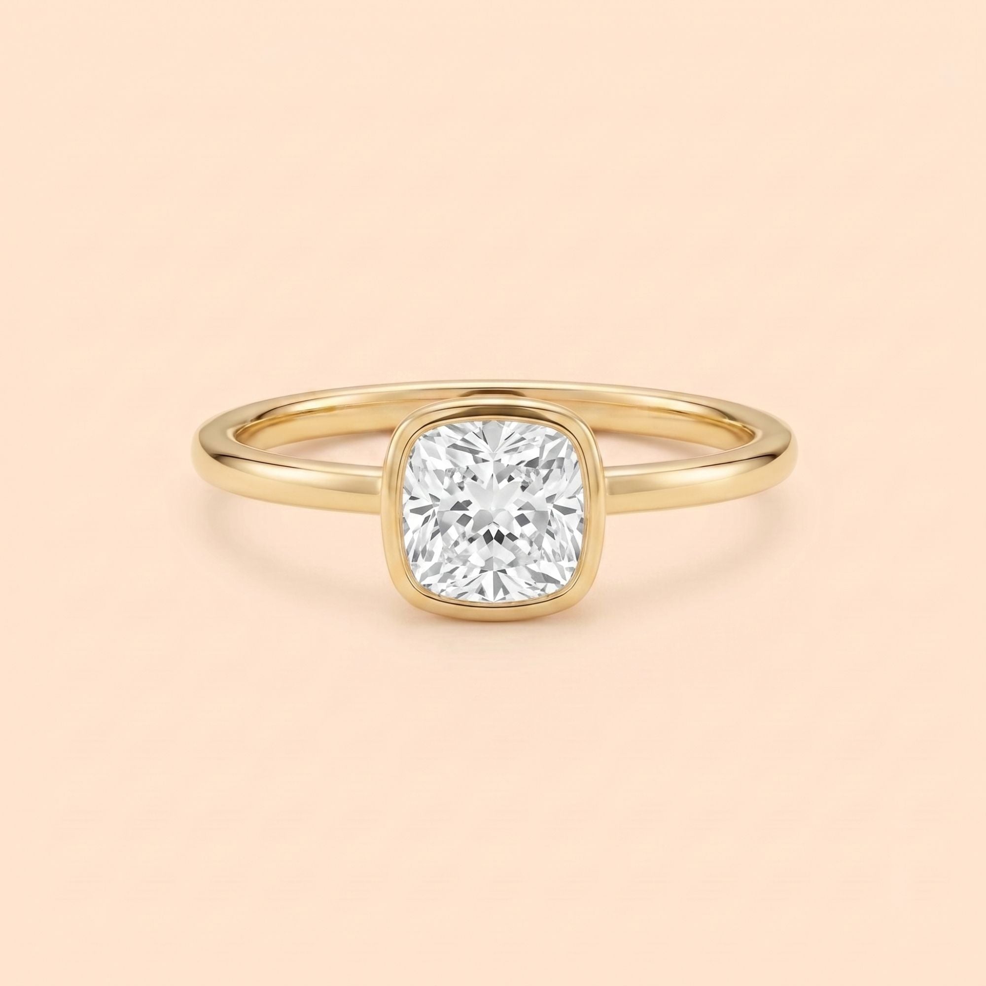 Minimalist Cushion Promise Ring
