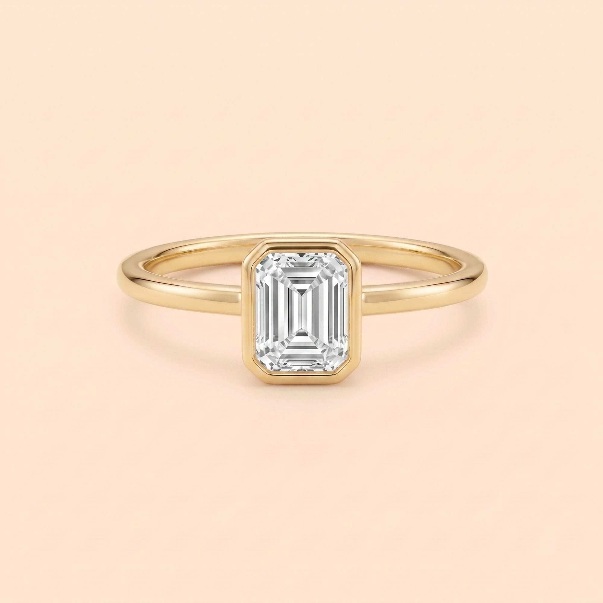 Minimalist Emerald Promise Ring