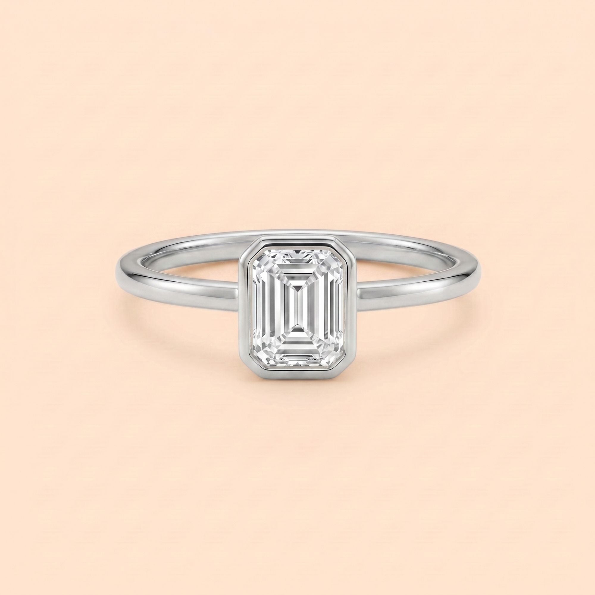 Minimalist Emerald Promise Ring