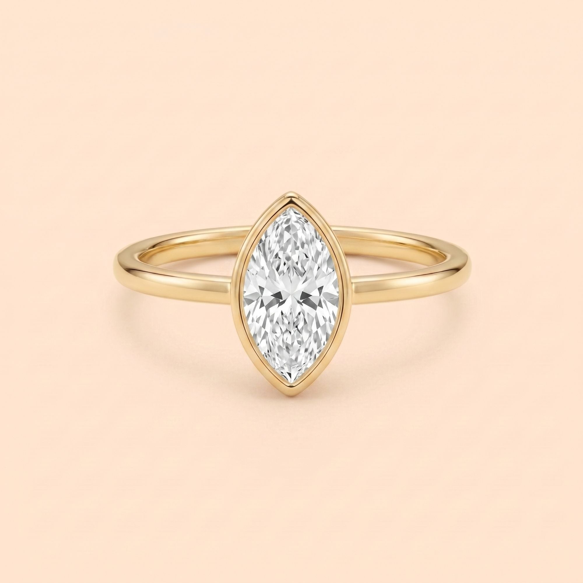 Minimalist Marquise Promise Ring