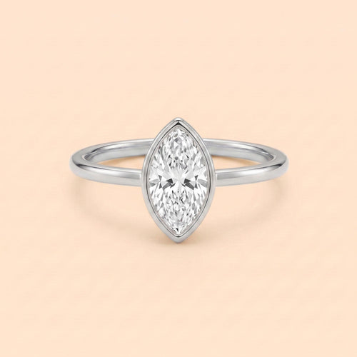Minimalist Marquise Promise Ring