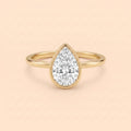 Minimalist Pear Promise Ring