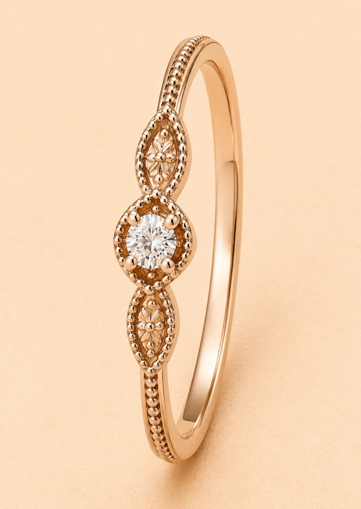 Vintage Milgrain Promise Ring
