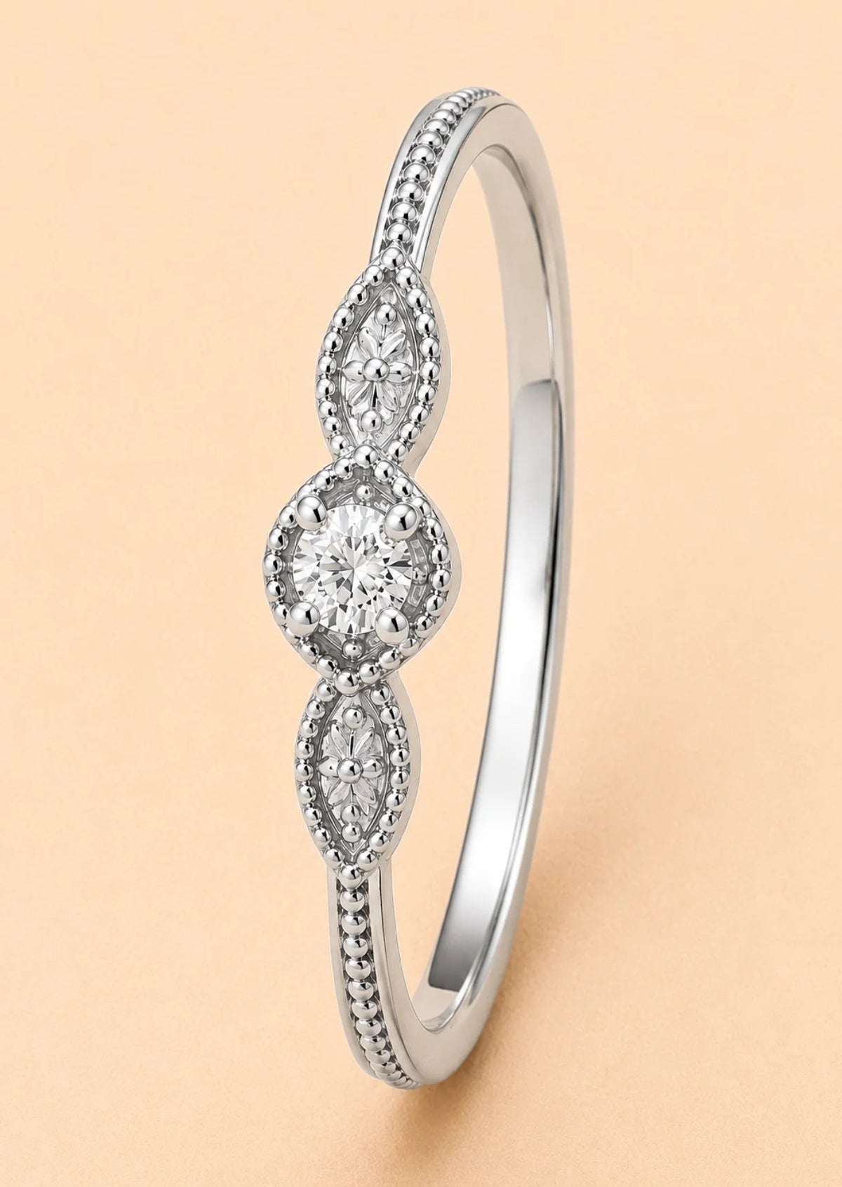 Vintage Milgrain Promise Ring